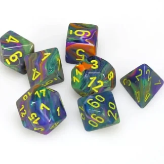 Sale Rio / Yellow: Festive Polyhedral Dice Set (7's) CHX 27449 - Miniature Marvels: Airplane Models & Painted Dice Dice