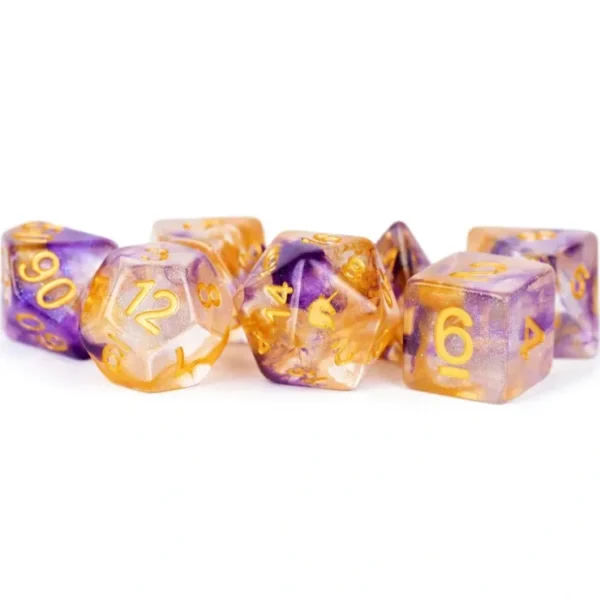 Store Royal Sunset 16mm Poly Dice Set MET 711 - Miniature Marvels: Airplane Models & Painted Dice Dice