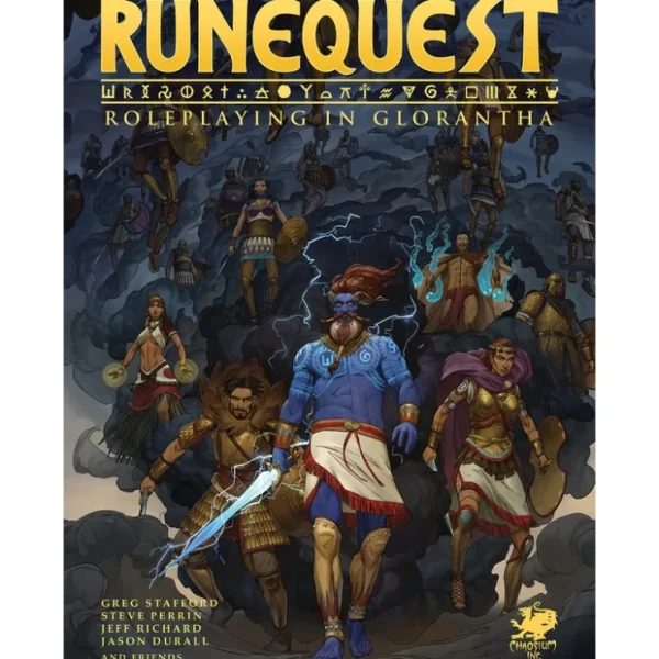 New RuneQuest RPG: Roleplaying in Glorantha Rulebook (Hardcover) CHA 4028-H - Miniature Marvels: Airplane Models & Painted Dice Role-playing Game