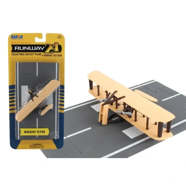 Clearance Runway24 Wright Flyer - Miniature Marvels: Airplane Models & Painted Dice Airplane Model