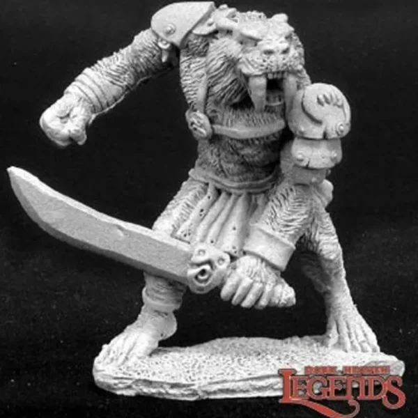 Clearance Sabretooth Tiger Man: Dark Heaven Legends RPR 02785 - Miniature Marvels: Airplane Models & Painted Dice Miniature