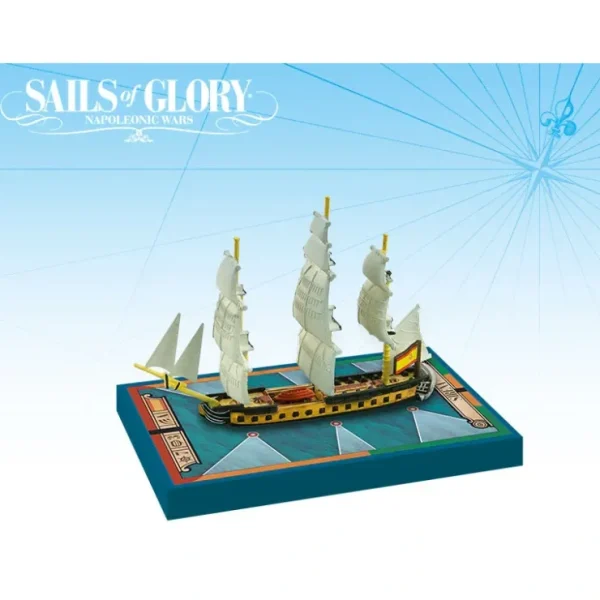 Flash Sale Sails of Glory: Sirena 1793 Spanish Frigate Ship Pack AGS SGN101C - Miniature Marvels: Airplane Models & Painted Dice Board Game