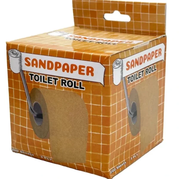 New SANDPAPER Toilet Paper Roll - Funny Novelty GaG Bathroom Party Joke - Miniature Marvels: Airplane Models & Painted Dice Egpull