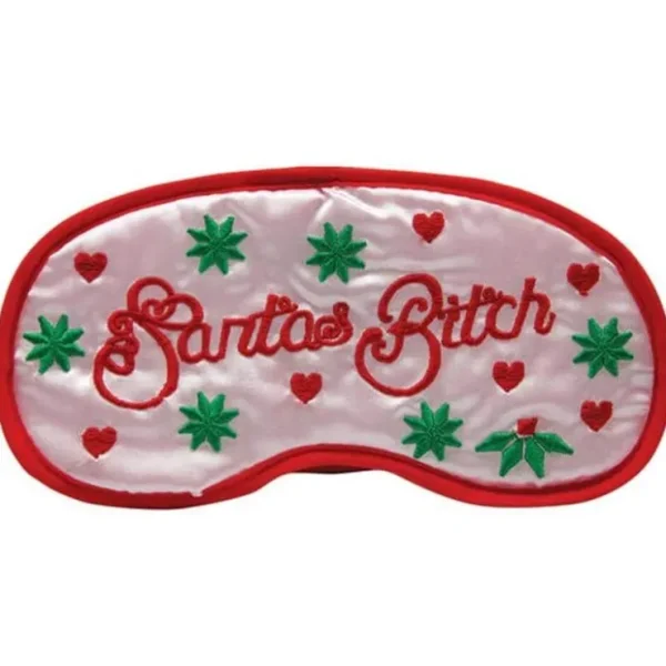 Outlet Santa's Bitch Sleeping Mask - Naughty Sexy Sleep Eye Blindfold Soft EyeMask - Miniature Marvels: Airplane Models & Painted Dice Egpull