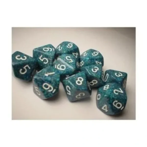 Discount Sea: Speckled d10 Dice Set (10's) CHX 25116 - Miniature Marvels: Airplane Models & Painted Dice Dice