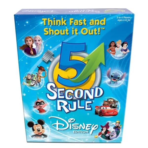 New 5 Second Rule Disney Edition PAT 7467 - Miniature Marvels: Airplane Models & Painted Dice Board Game