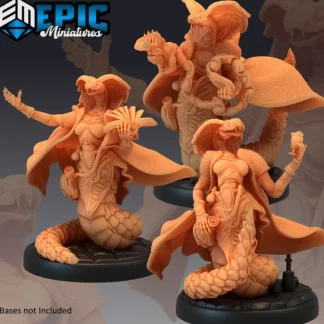 Cheap Serpentfolk Mages - Miniature Marvels: Airplane Models & Painted Dice Miniature