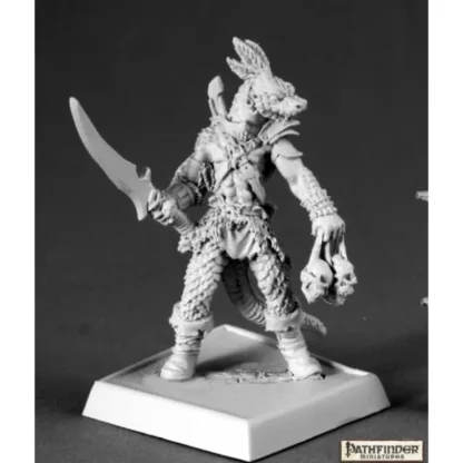 Hot Serpentfolk Warrior: Pathfinder RPR 60074 - Miniature Marvels: Airplane Models & Painted Dice Miniature