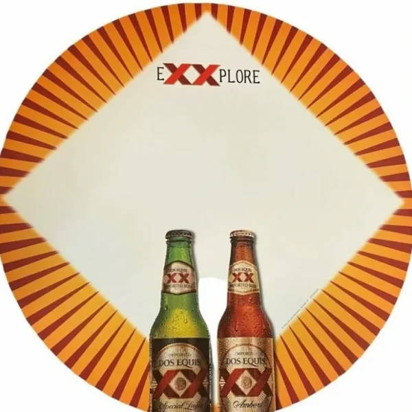 Outlet SET OF 2 Dos Equis Beer Bottle Posters Bar Pub Mancave Signs - New - Miniature Marvels: Airplane Models & Painted Dice Egpull