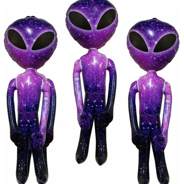 Outlet Set of 3 Galaxy Space Alien 36" Inflate - Inflatable 3 Feet Blow Up Prop UFO Child Party Decorations - Miniature Marvels: Airplane Models & Painted Dice Egpull