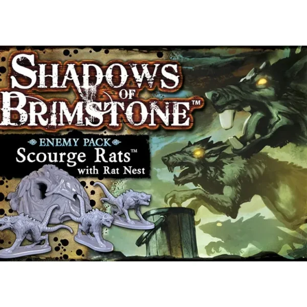 Shop Shadows of Brimstone: Scourge Rats Enemy Pack FFP 07E12 - Miniature Marvels: Airplane Models & Painted Dice Board Game
