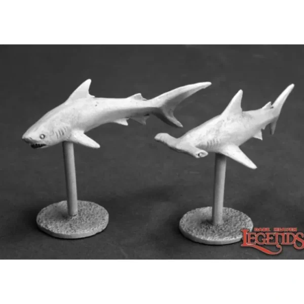 Best Sharks (2): Dark Heaven Legends RPR 03622 - Miniature Marvels: Airplane Models & Painted Dice Miniature