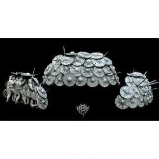 Outlet Shield Wall - Miniature Marvels: Airplane Models & Painted Dice Miniature