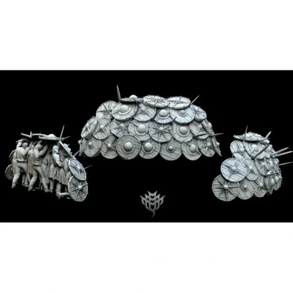 Outlet Shield Wall - Miniature Marvels: Airplane Models & Painted Dice Miniature