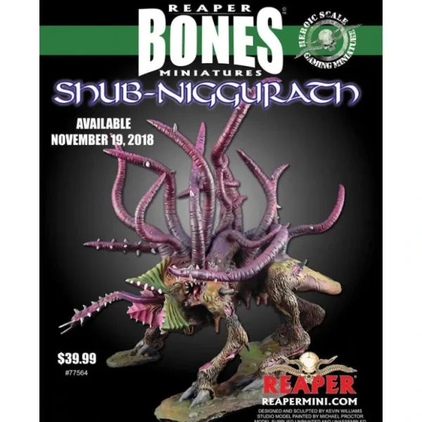 Fashion Shub-Niggurath, Black Goat of the Woods: Bones RPR 77564 - Miniature Marvels: Airplane Models & Painted Dice Miniature