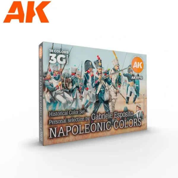 New Signature Set: Historical Color Set - Napoleonic Colors by Gabriele Esposito LTG AK-11772 - Miniature Marvels: Airplane Models & Painted Dice Paint
