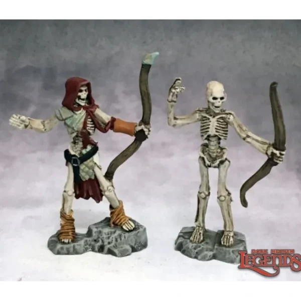 Hot Skeleton Archers (2): Dark Heaven Legends RPR 03755 - Miniature Marvels: Airplane Models & Painted Dice Miniature