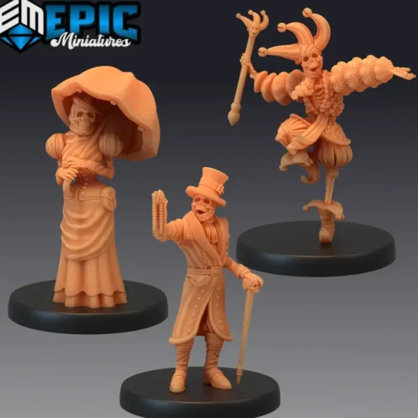 Online Skeleton Nobles - Miniature Marvels: Airplane Models & Painted Dice Miniature