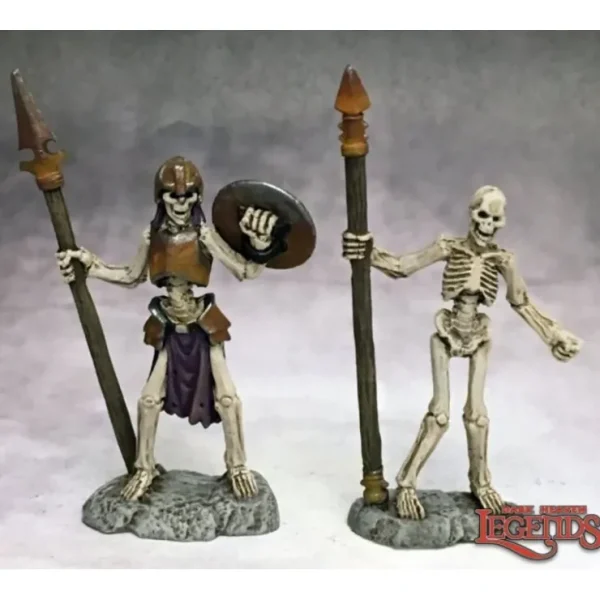 Outlet Skeleton Spearmen (2): Dark Heaven Legends RPR 03757 - Miniature Marvels: Airplane Models & Painted Dice Miniature