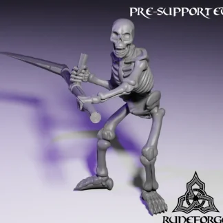 Flash Sale Skeleton Un-Armored Bundle - Miniature Marvels: Airplane Models & Painted Dice Miniature