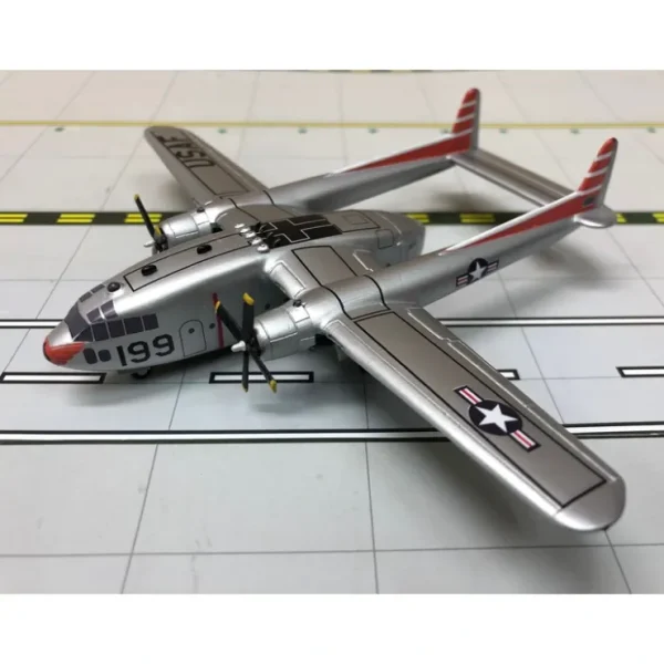 Discount Sky Classics 1:200 Fairchild C-119 USAF Orange #199 - Miniature Marvels: Airplane Models & Painted Dice Airplane Model