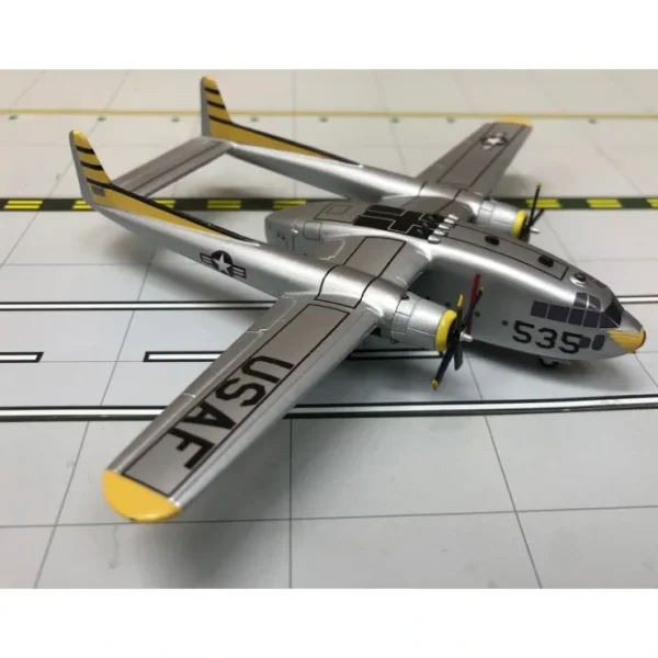 New Sky Classics 1:200 Fairchild C-119 USAF Yellow #535 - Miniature Marvels: Airplane Models & Painted Dice Airplane Model