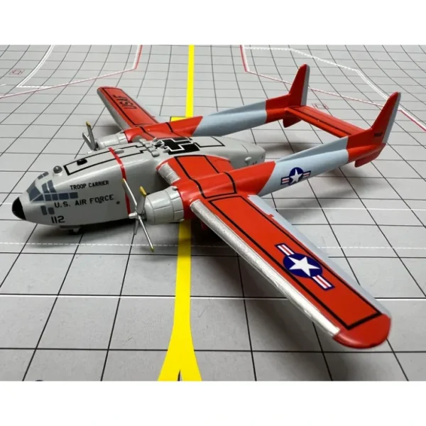 Clearance Sky Classics 1:200 Fairchild C-119 Flying Boxcar USAF Artic Scheme - Miniature Marvels: Airplane Models & Painted Dice Airplane Model