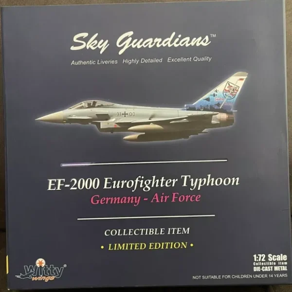 Outlet Sky Guardians WTW-72-032-001 1:72 EF-2000 Eurofighter Germany - Miniature Marvels: Airplane Models & Painted Dice Airplane Model