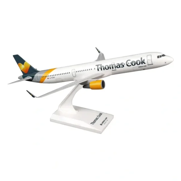 Sale SkyMarks 1:150 Thomas Cook Airbus A321 SKR804 - Miniature Marvels: Airplane Models & Painted Dice Airplane Model