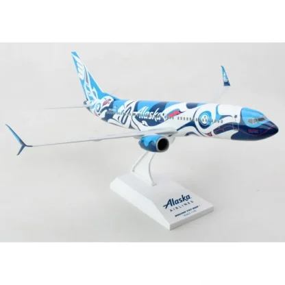 Shop SkyMarks SKR1136 1:130 ALASKA 737-800 "SALMON PEOPLE" - Miniature Marvels: Airplane Models & Painted Dice Airplane Model