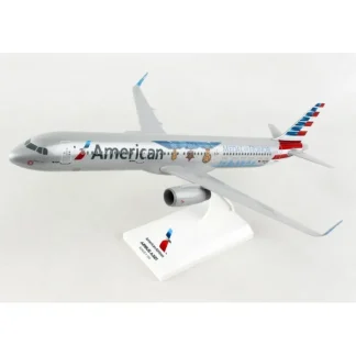 Cheap SkyMarks SKR1114 1:150 American Airbus A321 "Flagship Valor" - Miniature Marvels: Airplane Models & Painted Dice Airplane Model