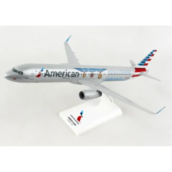 Cheap SkyMarks SKR1114 1:150 American Airbus A321 "Flagship Valor" - Miniature Marvels: Airplane Models & Painted Dice Airplane Model