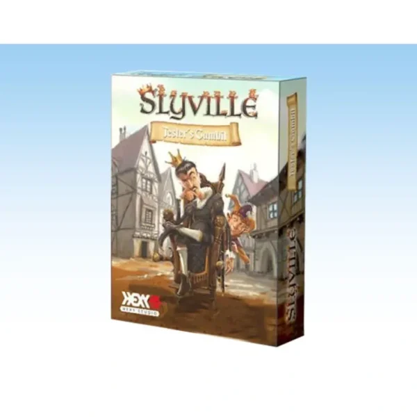 Cheap Slyville: Jester`s Gambit Expansion AGS HEXY103 - Miniature Marvels: Airplane Models & Painted Dice Board Game