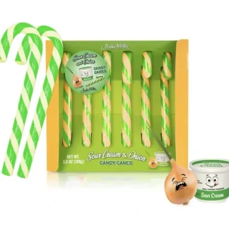 Shop Sour Cream & Onion Candy Canes - DISGUSTING! Gag Prank Joke Gift - Archie McPhee - Miniature Marvels: Airplane Models & Painted Dice Egpull