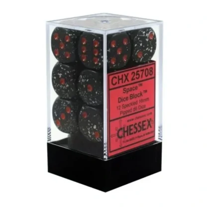 Discount Space: Speckled 12d6 16mm Dice Set CHX 25708 - Miniature Marvels: Airplane Models & Painted Dice Dice