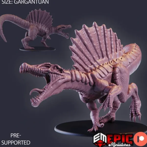 Clearance Spinosaurus - Miniature Marvels: Airplane Models & Painted Dice Miniature