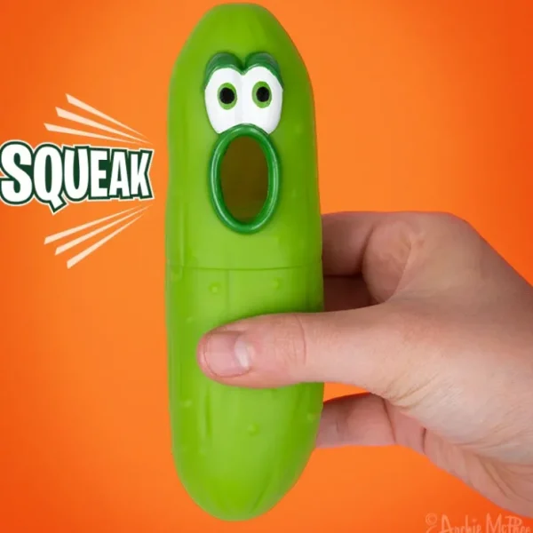 Cheap SQUEAK PICKLE - Squeaking Sounds Stress Squeeze Gag Gift Toy - Archie McPhee - Miniature Marvels: Airplane Models & Painted Dice Egpull