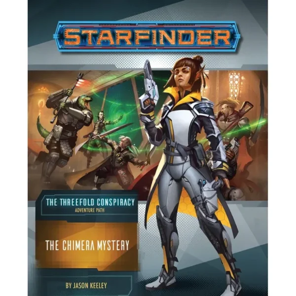 Sale Starfinder Adventure Path #25: The Chimera Mystery (The Threefold Conspiracy 1 of 6) PZO 7225 - Miniature Marvels: Airplane Models & Painted Dice Role-playing Game