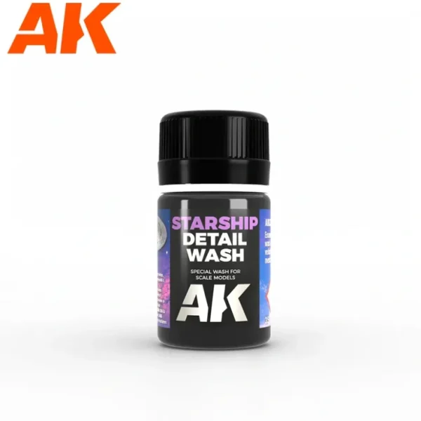 Clearance Starship: Detail Wash 35ml LTG AK-636 - Miniature Marvels: Airplane Models & Painted Dice Paint