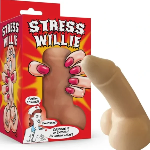 Best STRESS WILLIE - Squeeze Squeezable Pecker Relief Adult Novelty Joke Toy Gift - Miniature Marvels: Airplane Models & Painted Dice Egpull