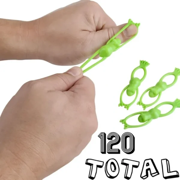 Discount 120 Stretchy Flying Frog 3.5" Slingshot - Party Filler Favor Toys (10 dz) - Miniature Marvels: Airplane Models & Painted Dice Egpull