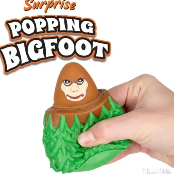 Best Surprise Popping Bigfoot - Squeeze it, SURPRISE! Sasquatch - Archie McPhee - Miniature Marvels: Airplane Models & Painted Dice Egpull