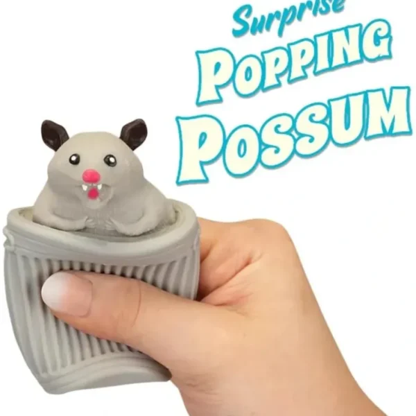 Flash Sale Surprise Popping Possum in Trash Can - Squeeze it, SURPRISE! - Archie McPhee - Miniature Marvels: Airplane Models & Painted Dice Egpull