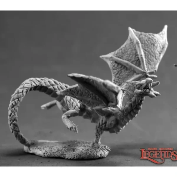 Online Swamp Dragon Hatchling: Dark Heaven Legends RPR 03694 - Miniature Marvels: Airplane Models & Painted Dice Miniature