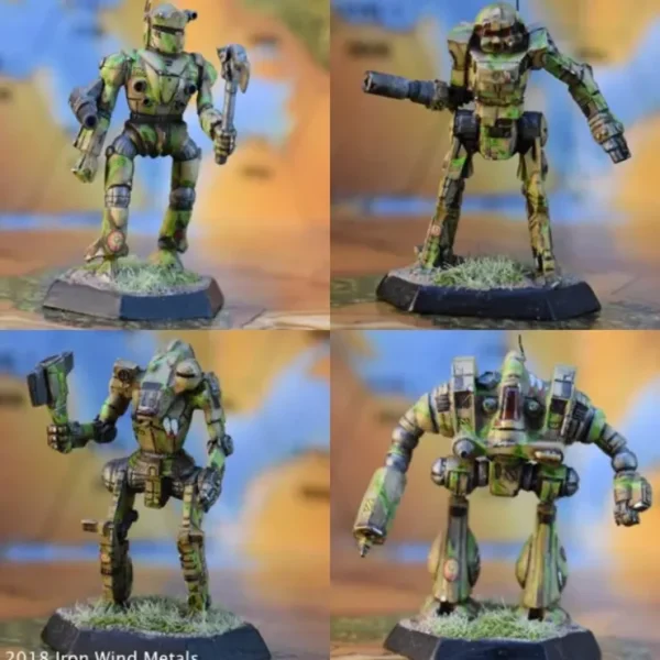 New Sword and Dragon Mech Pack I: BattleTech IWM 10-033 - Miniature Marvels: Airplane Models & Painted Dice Miniature