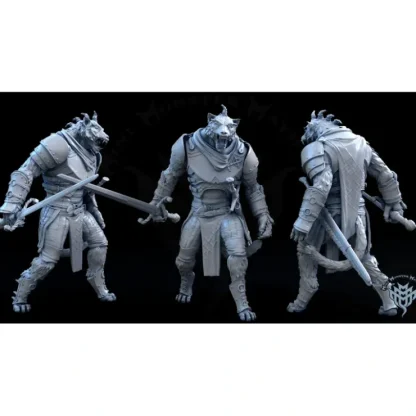 Clearance Tabaxi Male - Miniature Marvels: Airplane Models & Painted Dice Miniature