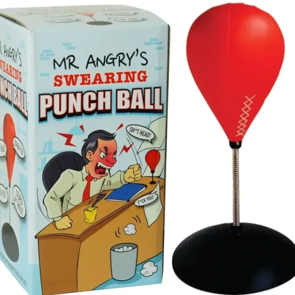 Cheap Talking Angry Swearing Curse Desk Punching Ball Bag - Office Joke GaG Boxing Toy - Miniature Marvels: Airplane Models & Painted Dice Egpull