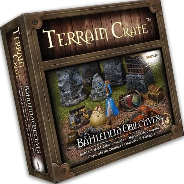 Discount TerrainCrate: Battlefield Objectives MGE MGTC121 - Miniature Marvels: Airplane Models & Painted Dice Board Game