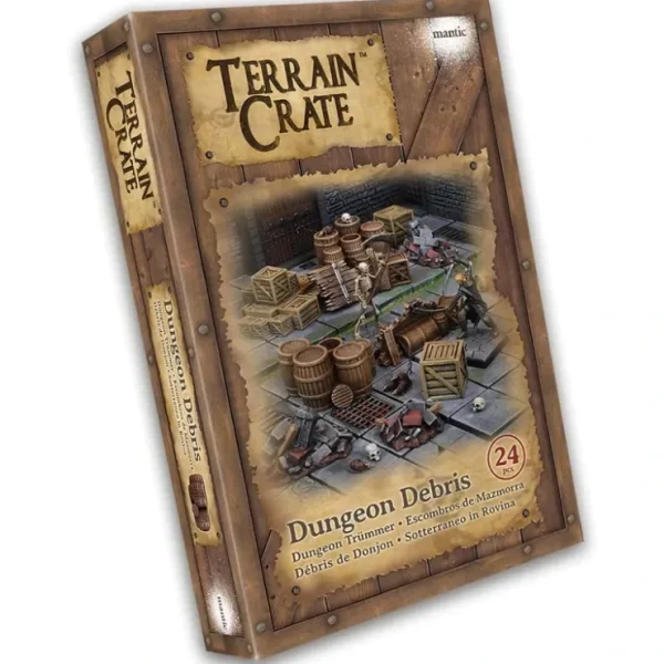 Best Sale TerrainCrate: Dungeon Debris MGE MGTC108 - Miniature Marvels: Airplane Models & Painted Dice Board Game