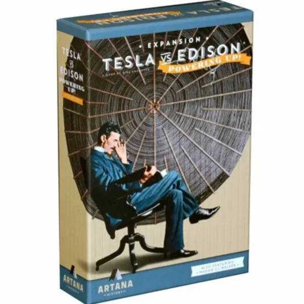 Shop Tesla vs. Edison: Powering Up! Expansion AAX 1101 - Miniature Marvels: Airplane Models & Painted Dice Board Game